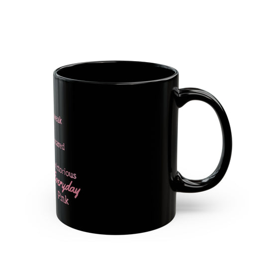Beautiful Script Black Mug (11oz, 15oz) - snazzymerch
