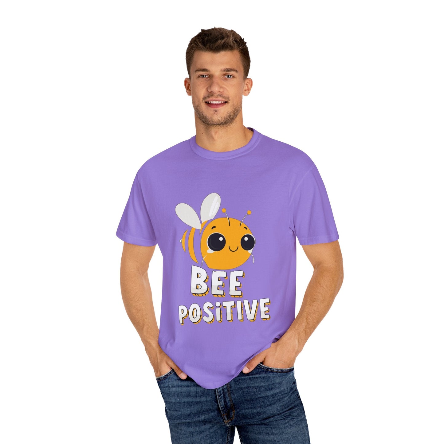 Dyed T-shirt – Snazzy Bee positive Edition Printify