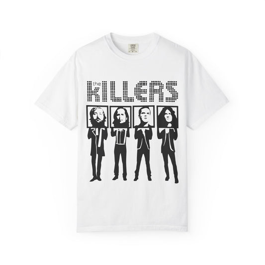 Retro Block Letter Unisex Garment-Dyed T-shirt - snazzymerch