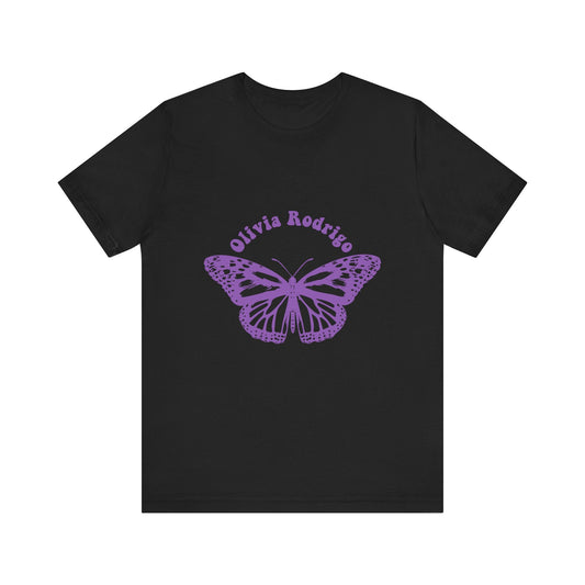 Olivia Rodrigo Unisex Jersey Short Sleeve Tee - With Butterfly Printify
