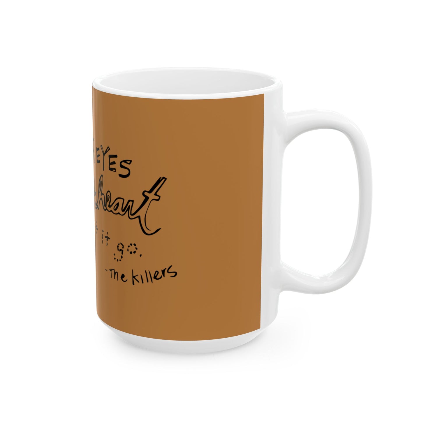 Bold Outline Ceramic Mug, (11oz, 15oz) - snazzymerch