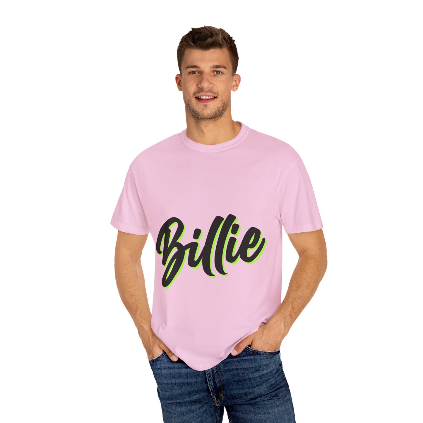 Billie Eilish Inspired Dyed T-shirt – Electric Script Vibes Edition Printify