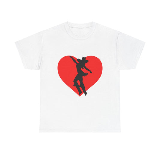 Heart & Cowgirl Unisex Heavy Cotton Tee - snazzymerch