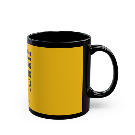 Pop Art Lips & Text Black Mug (11oz, 15oz) - snazzymerch