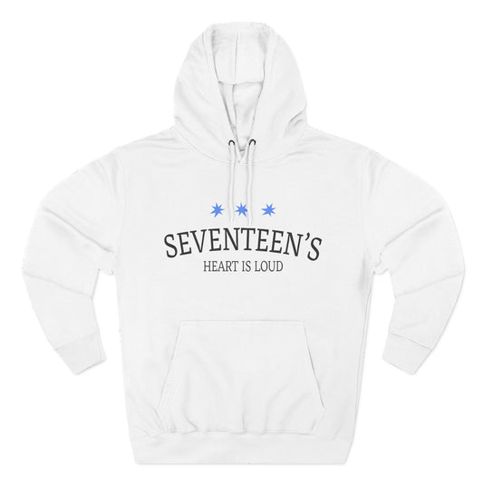 Blue Star Cluster Three-Panel Fleece Hoodie - snazzymerch