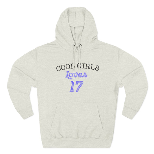 Love for 17 Graphic Three-Panel Fleece Hoodie - snazzymerch