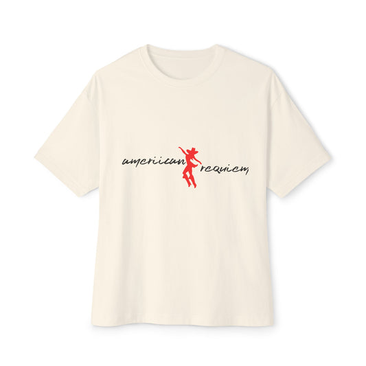 Dancing Cowgirl Unisex Oversized Boxy Tee - snazzymerch