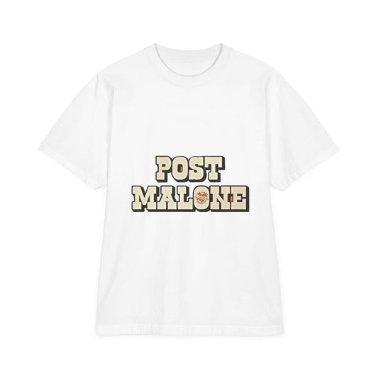 Unisex Garment-Dyed Drop-Shoulder T-Shirt – Post Malone Bold Design Printify