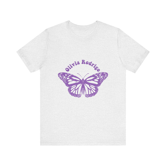 Olivia Rodrigo Unisex Jersey Short Sleeve Tee - With Butterfly Printify