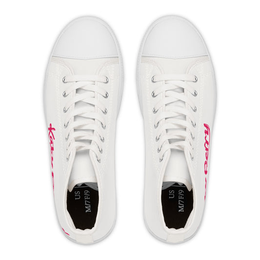 Katy Perry Pop Signature – Women's High Top Top Sneakers Printify