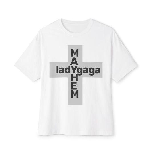 Lady Cross Mayhem-Unisex Oversized Tee Printify