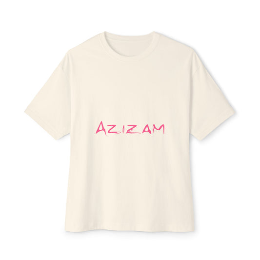 Handwritten Heart Doodle Oversized Boxy Tee Printify