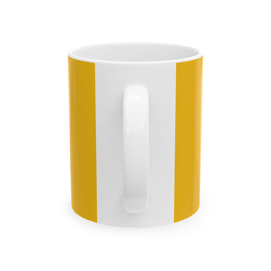 Minimalist Monochrome Ceramic Mug, (11oz, 15oz) - snazzymerch