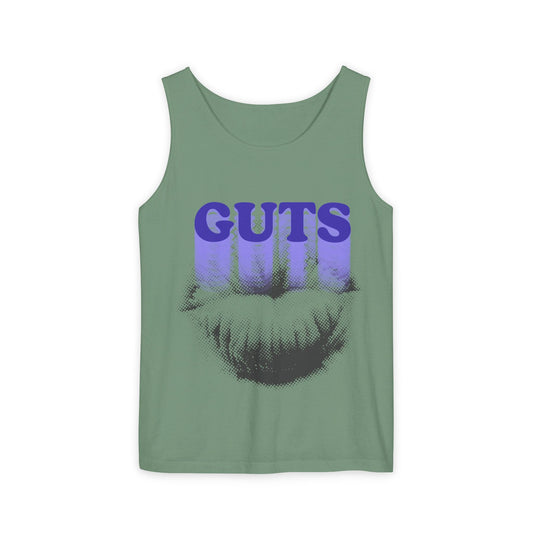 Guts Drip Effect Halftone-Dyed Tank Top Printify