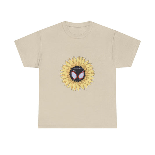 Sunflower Mask Illustration Unisex Heavy cotton Tee Printify