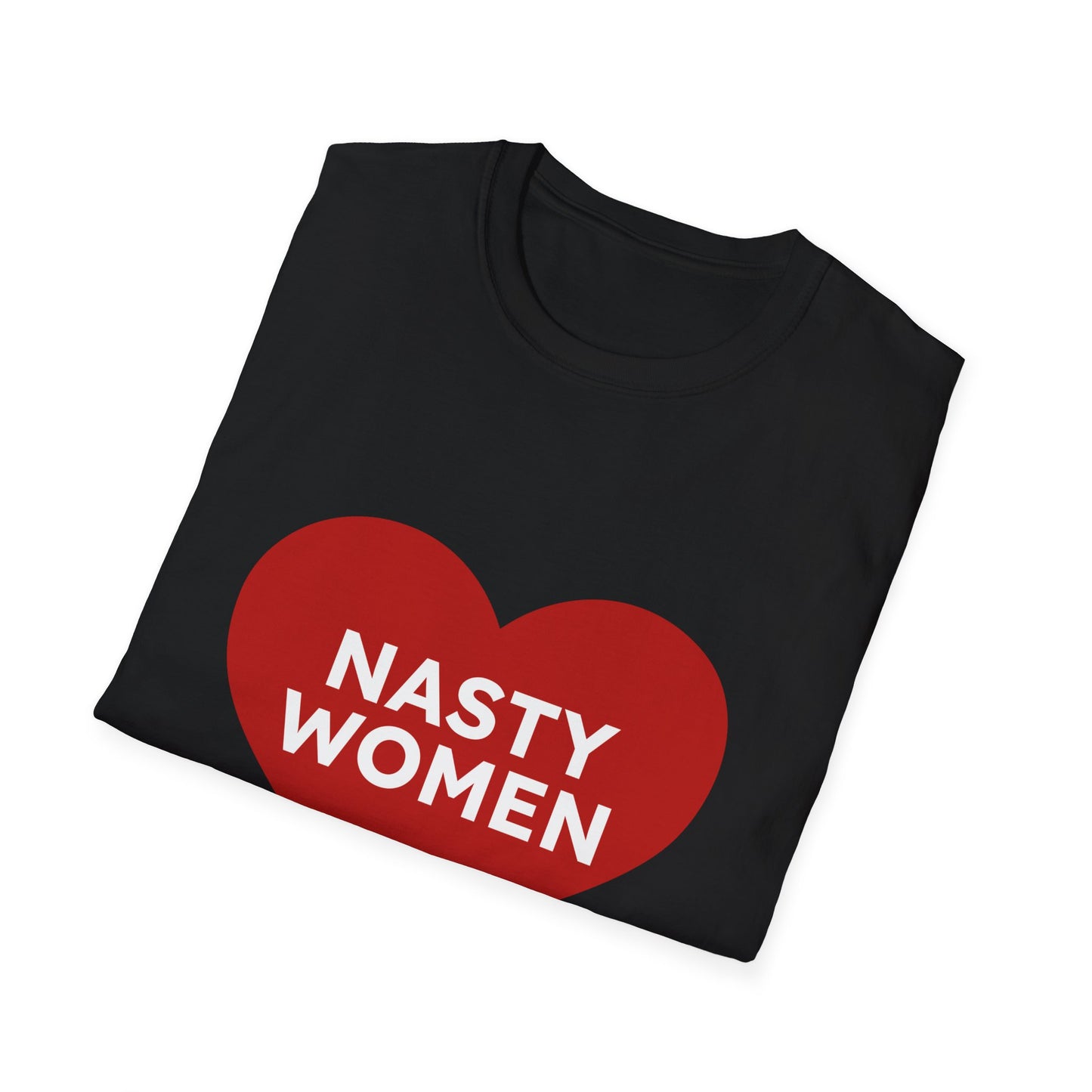 Nasty Women Heart - Unisex Softstyle T-shirt Printify