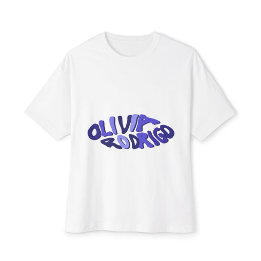 Olivia Rodrigo Wavy Text-Oversized Tee Printify