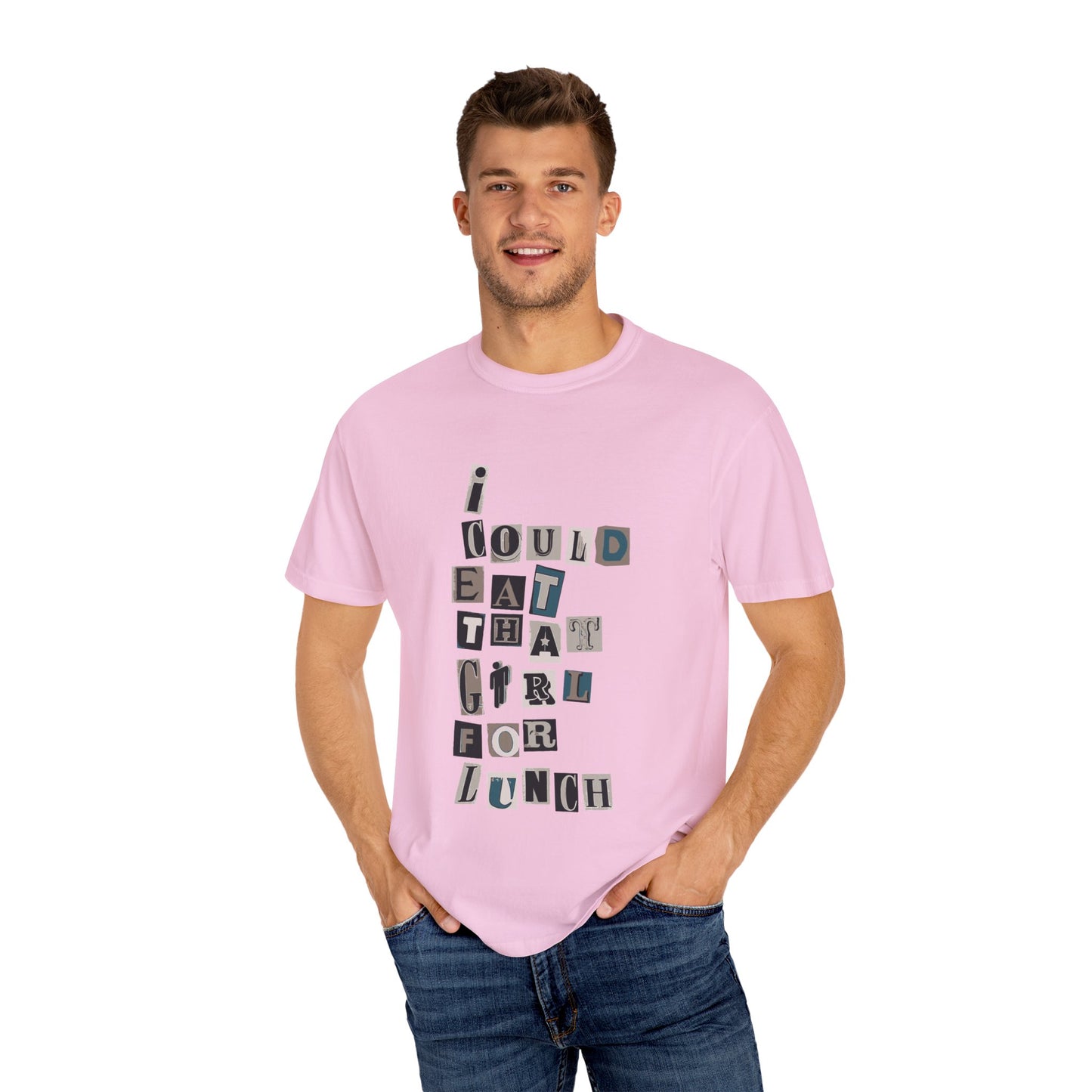 Billie Eilish Inspired Dyed T-shirt – Mixed Message Collage Edition Printify