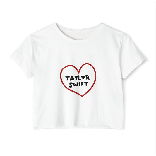 Heartbeats & Midnights Women's Festival Crop Top - snazzymerch