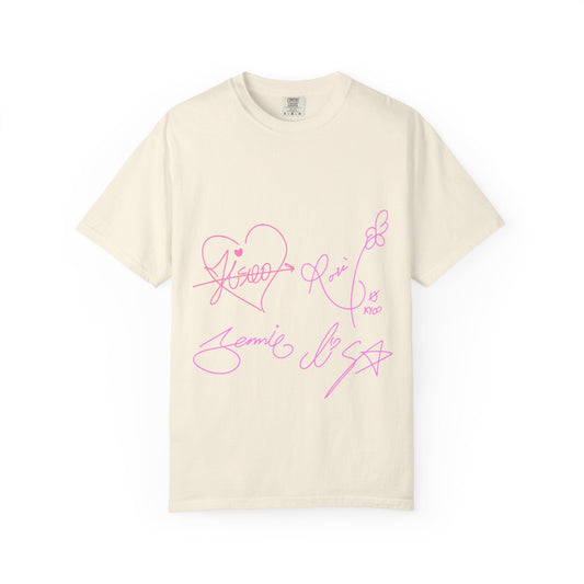 Signature Autograph – Dyed T-shirt Printify