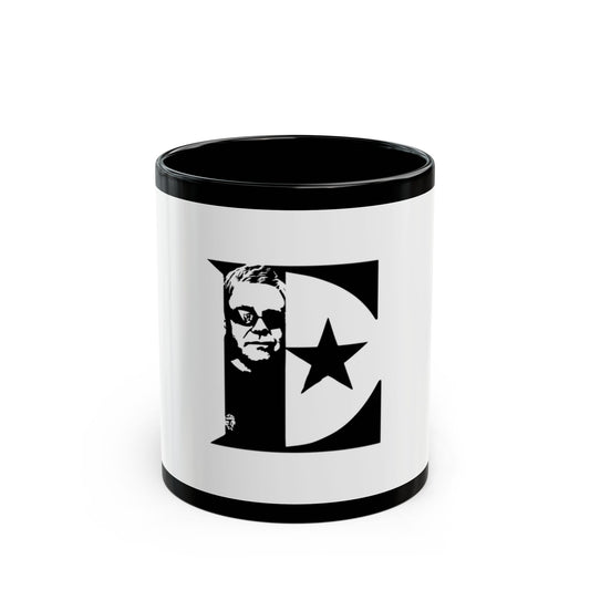 Black & White Portrait Black Mug (11oz, 15oz) - snazzymerch