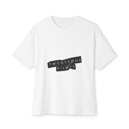 Tilted Echo Unisex Oversized Boxy Tee - snazzymerch