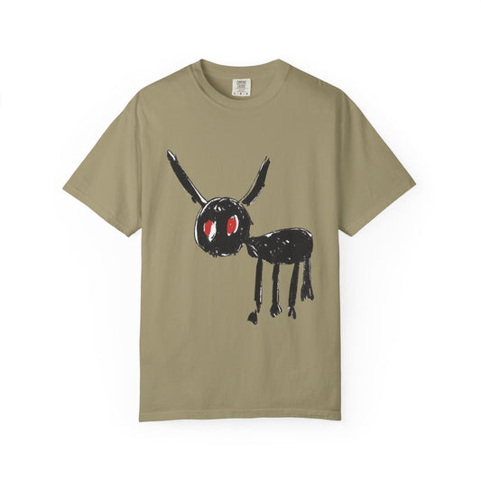 Demon Sketch Dyed Tshirt Printify