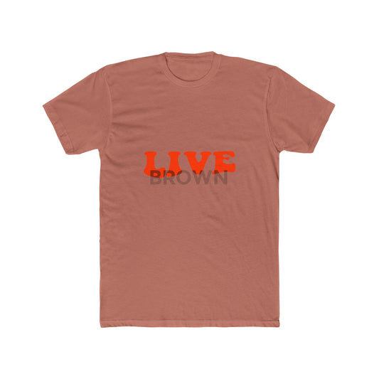 Retro Live Lettering Print Unisex Cotton Tee - snazzymerch