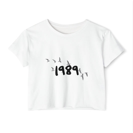 Wings of '89 Women's Festival Crop Top - snazzymerch