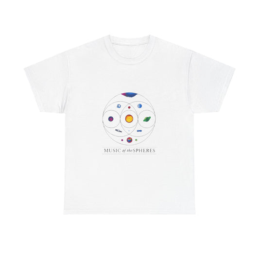 Colorful Planetary Orbit Diagram Unisex Cotton Tee Printify