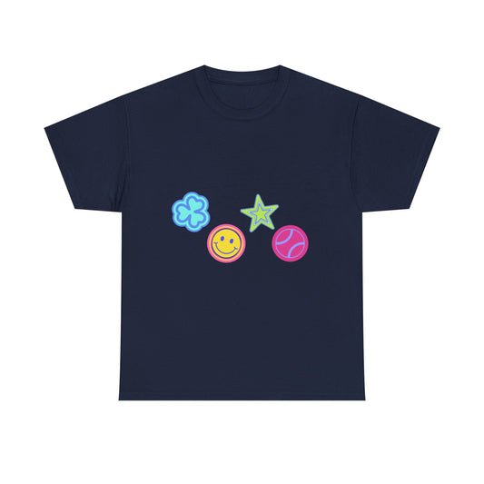 Lucky Star & Clover Patch Unisex Heavy Cotton Tee - snazzymerch