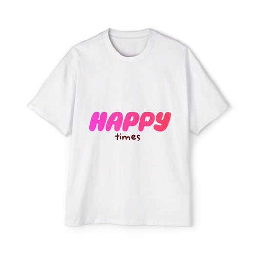Happy Times Gradient Men's Heavy Oversized Tee - snazzymerch