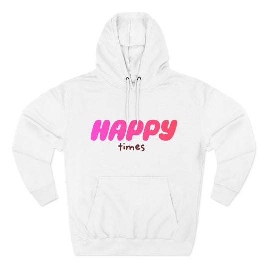 Happy Times Gradient Three-Panel Fleece Hoodie - snazzymerch