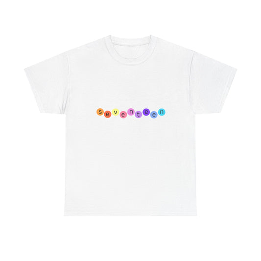Color Pop Seventeen Unisex Heavy Cotton Tee - snazzymerch