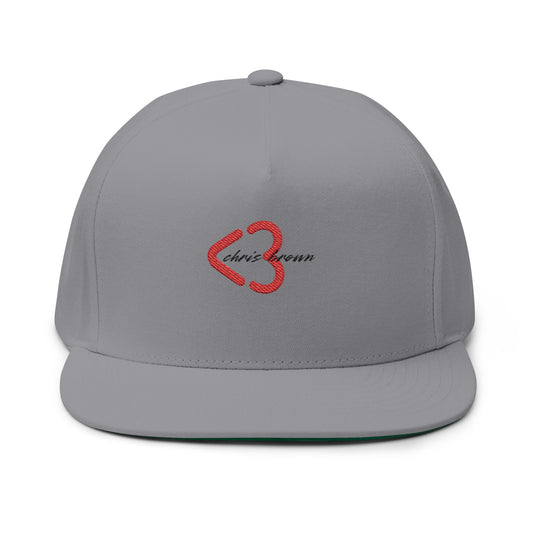 Minimal Heart Icon Fill Bill cap - snazzymerch