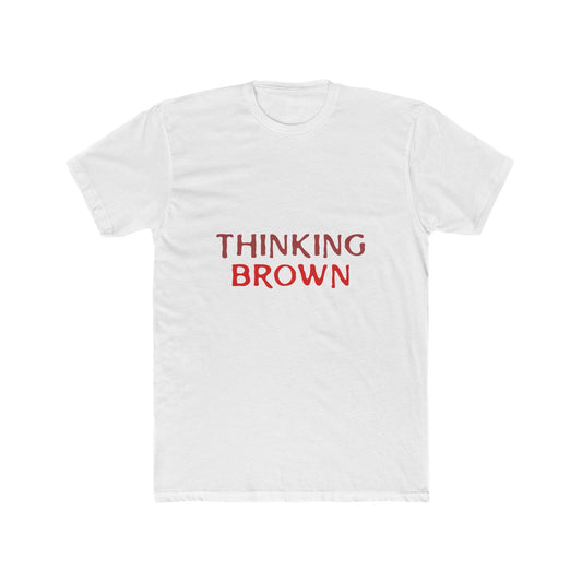 Thinking Bold Text Unisex Cotton Tee - snazzymerch