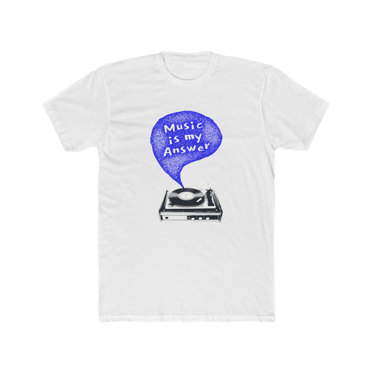 Music Is My Answer Unisex Cotton Tee - snazzymerch