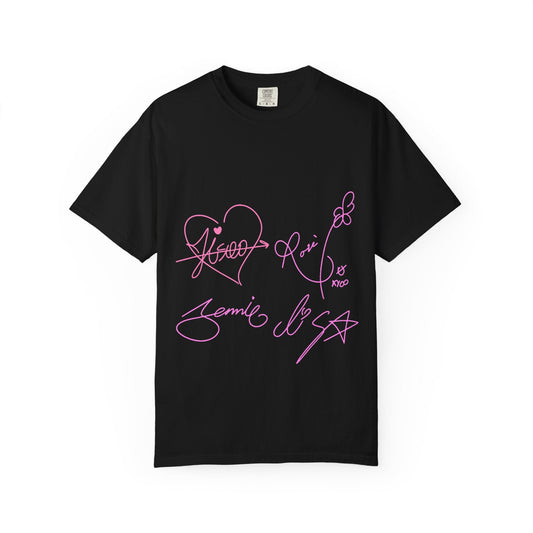 Signature Autograph – Dyed T-shirt Printify