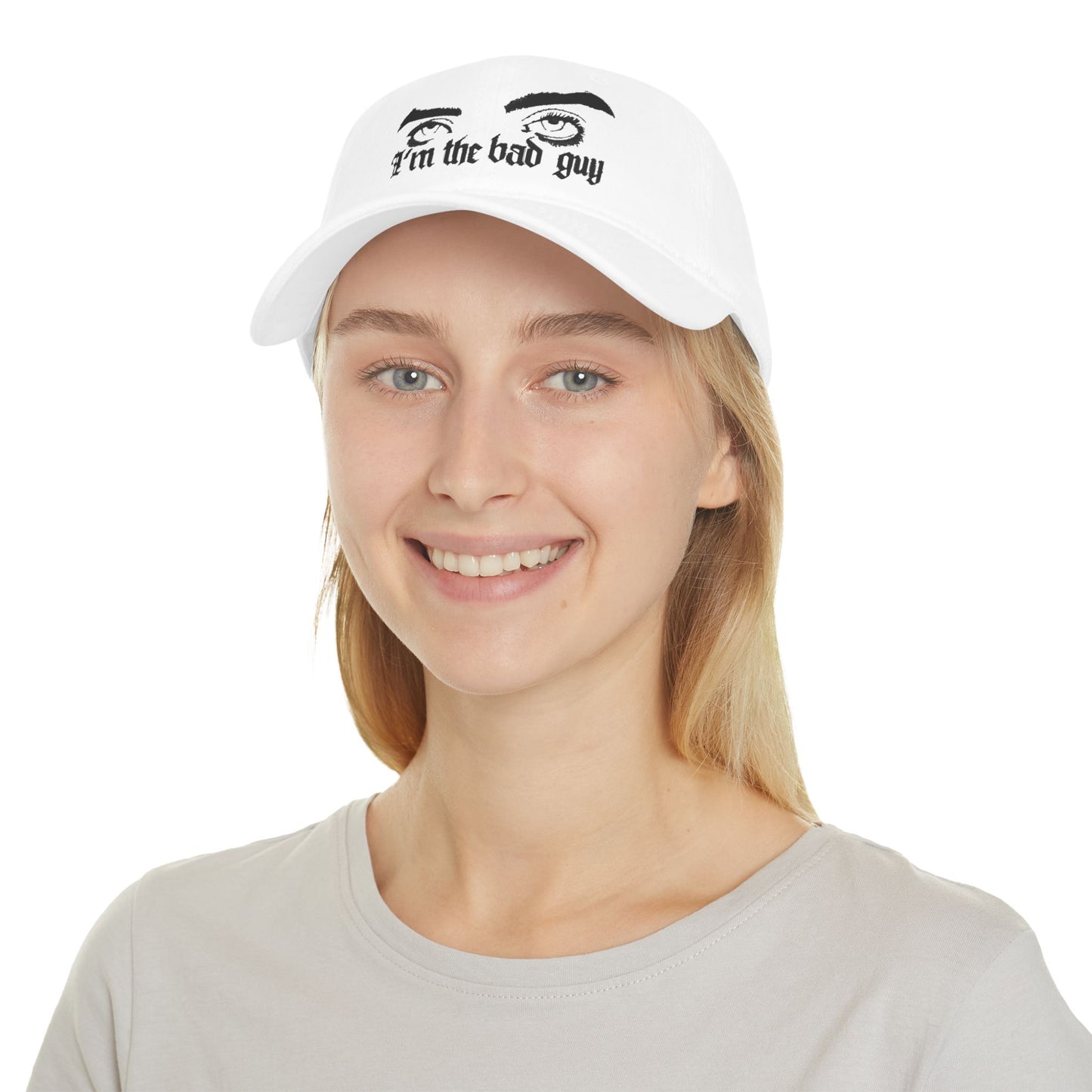 Billie Eilish Inspired Baseball Cap – Eyes & Shadows Gothic Edition Printify