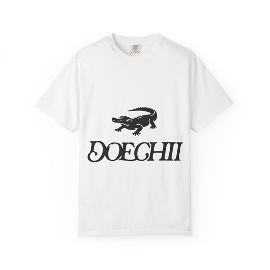 Red Typography Unisex Garment-Dyed T-shirt - snazzymerch