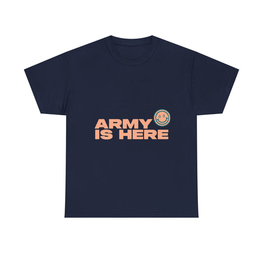 Smiley Army Vibe Unisex Heavy Cotton Tee - snazzymerch