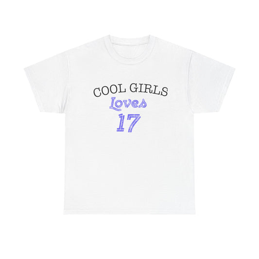 Love for 17 Graphic Unisex Heavy Cotton Tee - snazzymerch