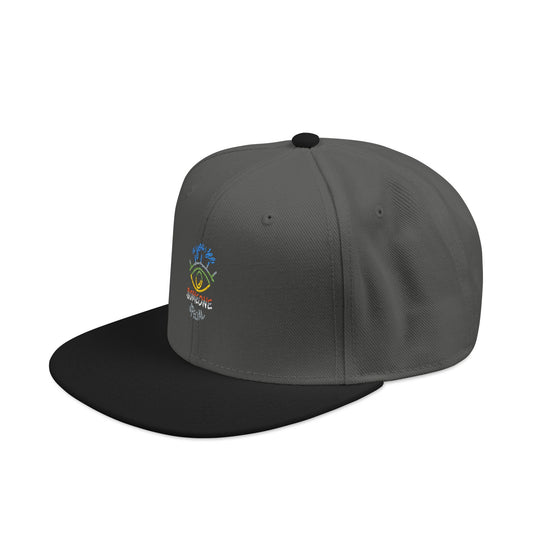 Vibrant Eye and Text Snapback cap Printify