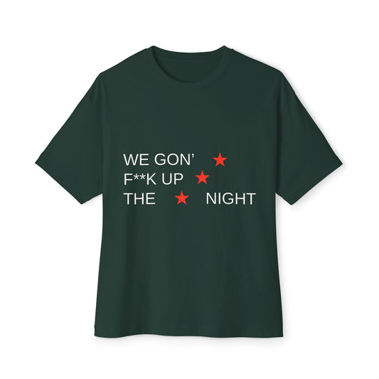 Triple Star Minimal Unisex Oversized Boxy Tee - snazzymerch