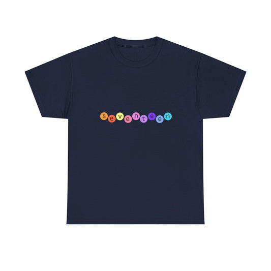 Color Pop Seventeen Unisex Heavy Cotton Tee - snazzymerch