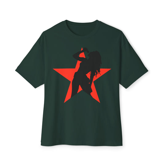 Singing Star Unisex Oversized Boxy Tee - snazzymerch