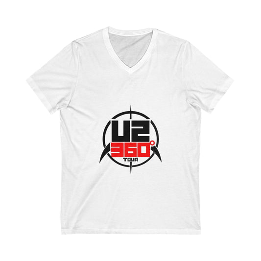 Tree Silhouette Unisex Jersey Short Sleeve V-Neck Tee - snazzymerch