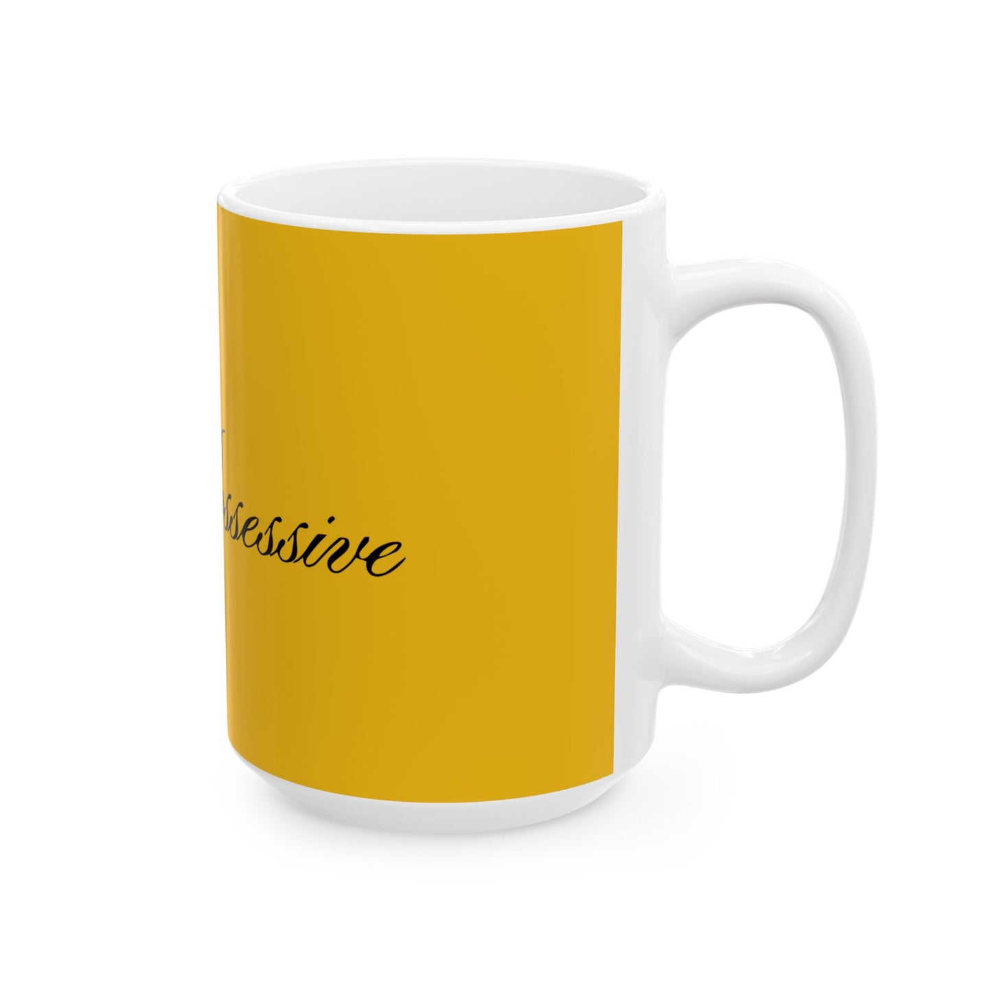 Minimalist Monochrome Ceramic Mug, (11oz, 15oz) - snazzymerch