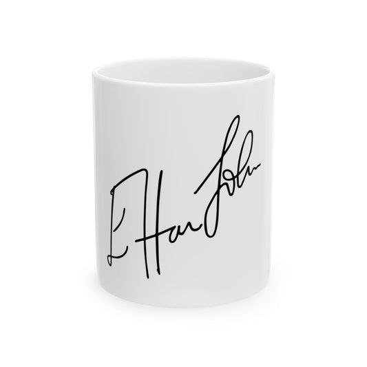 Rainbow Hat Illustration Ceramic Mug, (11oz, 15oz) - snazzymerch