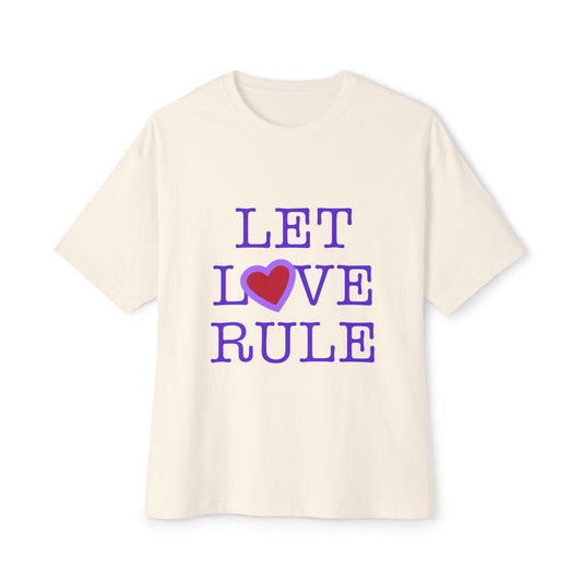 Let Love Rule (Remix) Unisex Oversized Boxy tee Printify